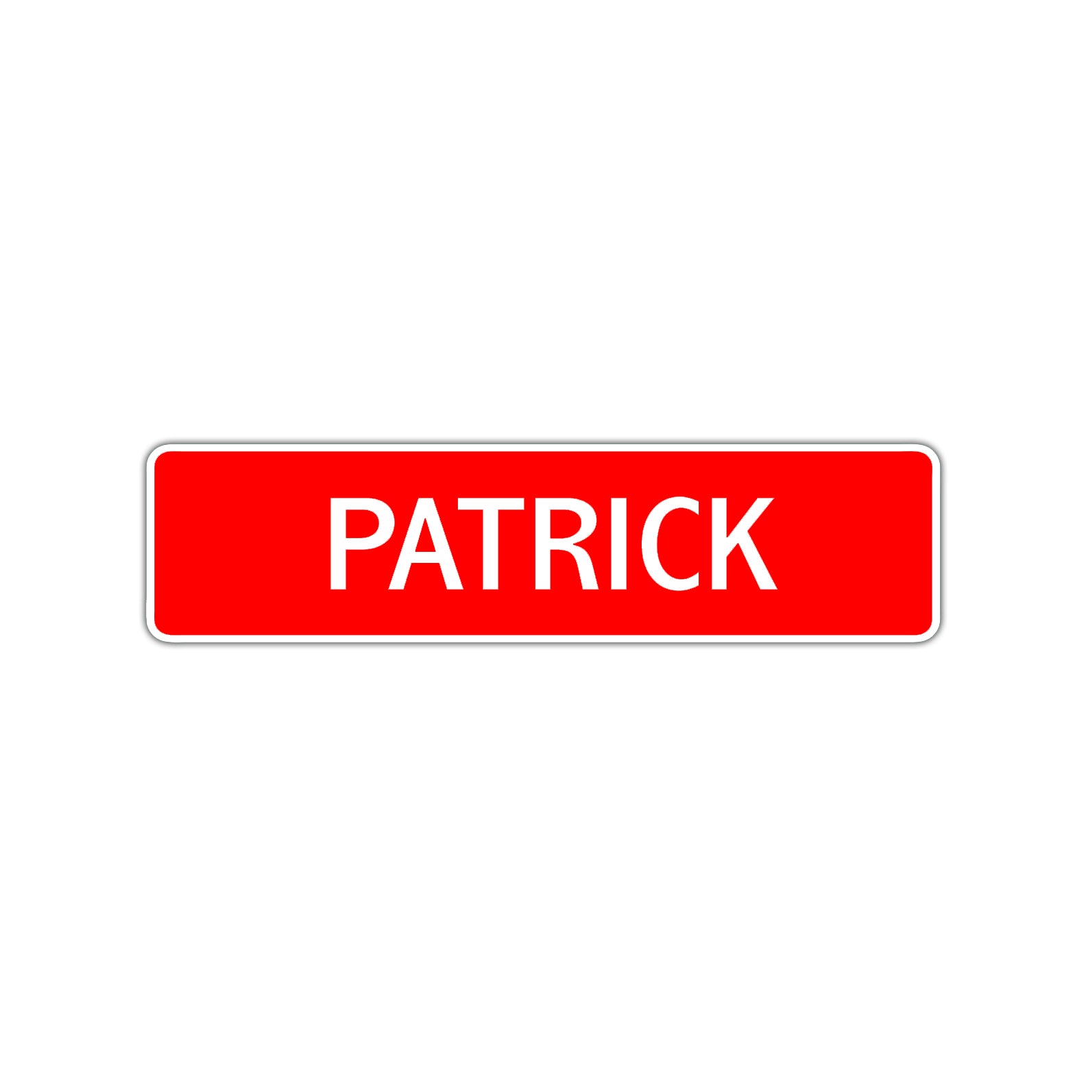 Patrick Street Sign Children Name Room Plate