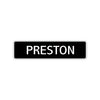 Preston Street Sign Children Name Room Plate