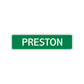 Preston Street Sign Children Name Room Plate