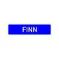 Finn Street Sign Children Name Room Plate