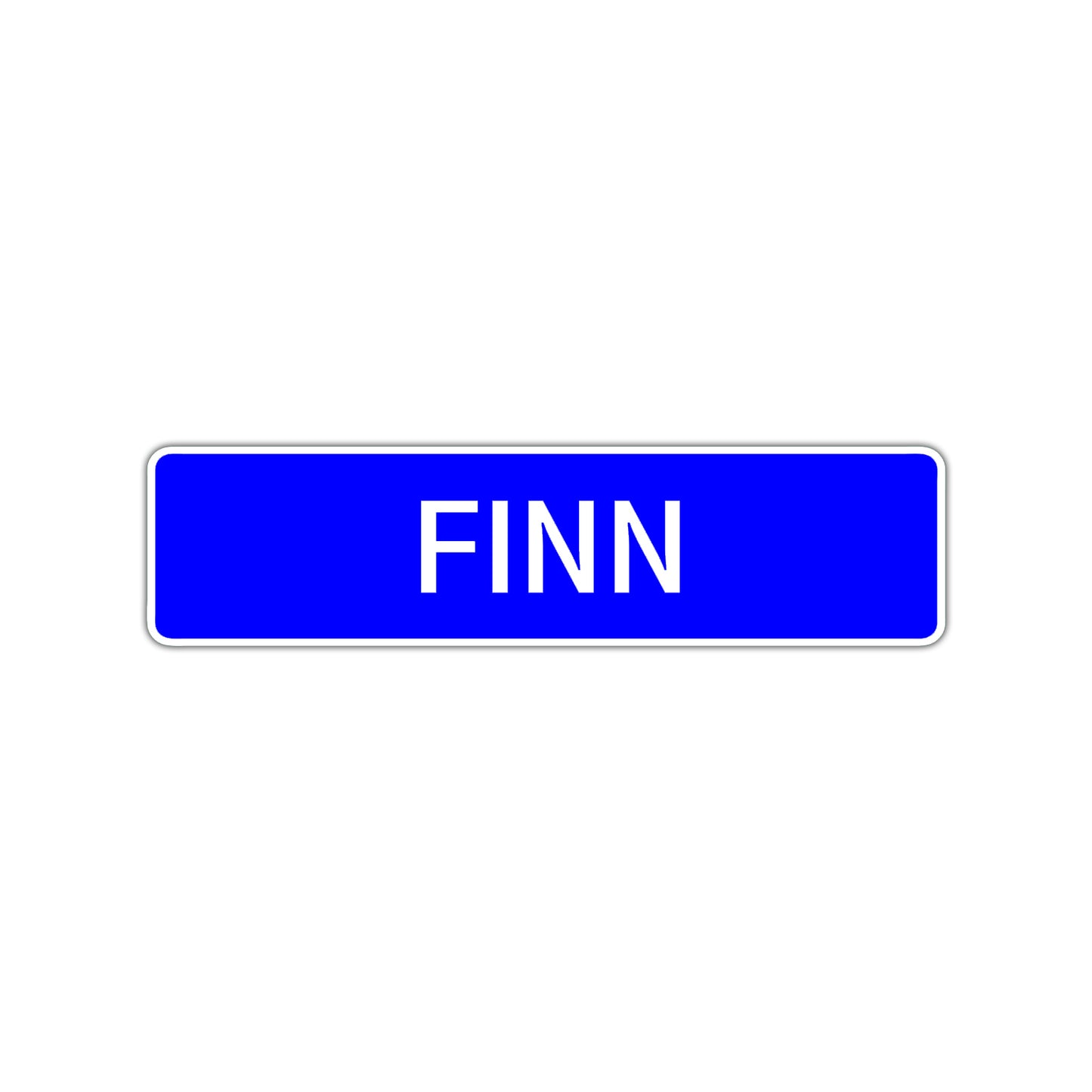 Finn Street Sign Children Name Room Plate