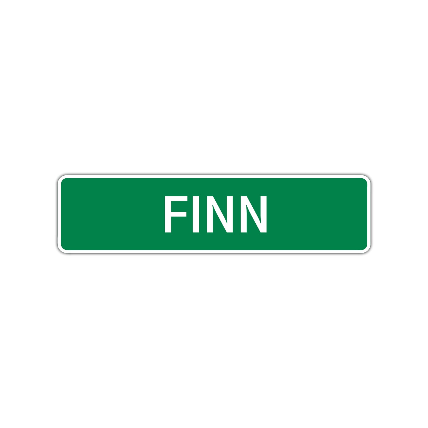 Finn Street Sign Children Name Room Plate