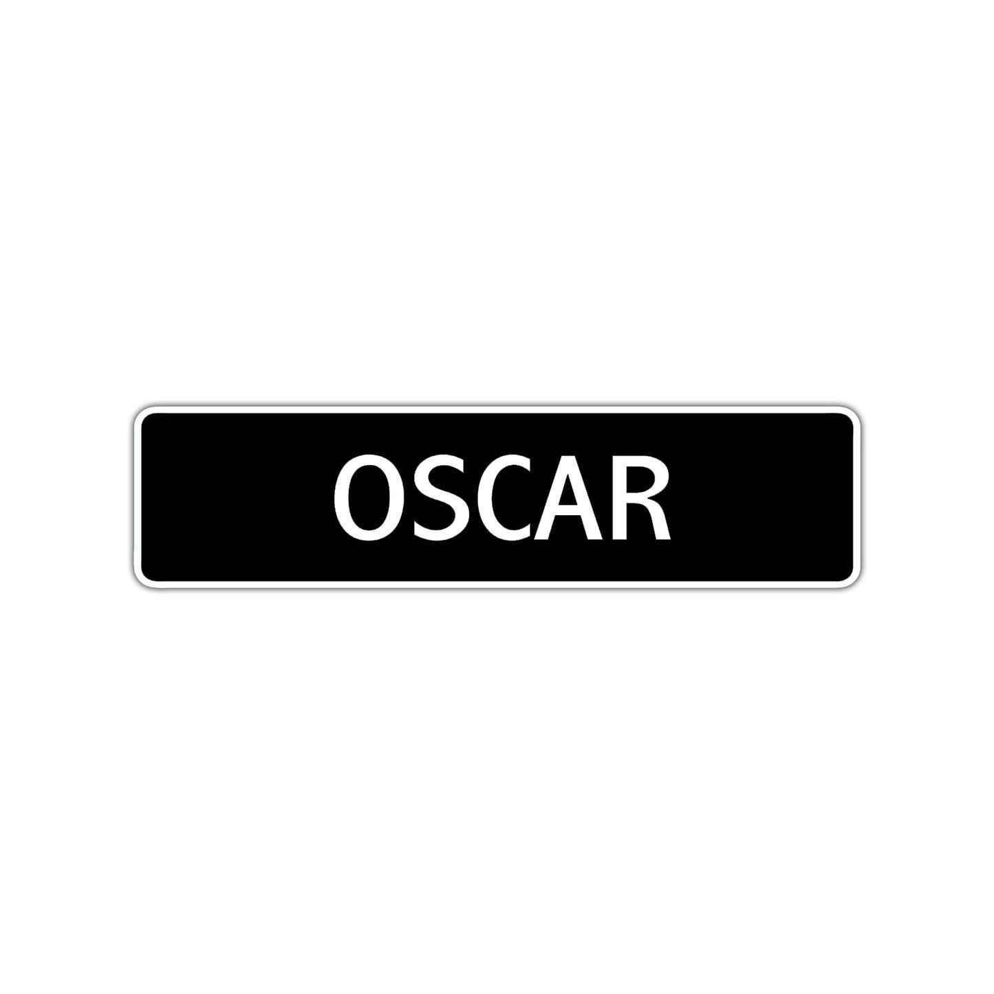 Oscar Street Sign Children Name Room Plate