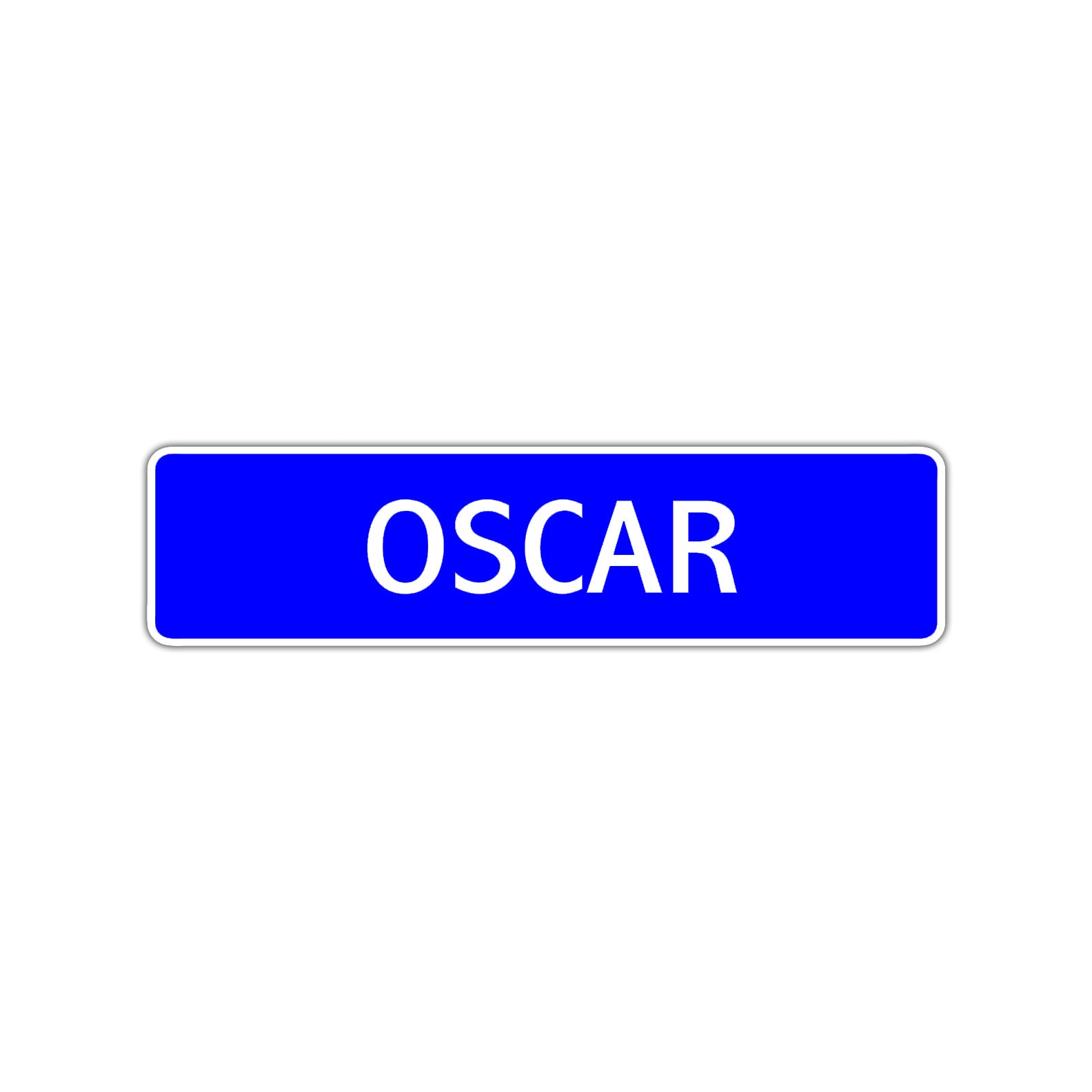 Oscar Street Sign Children Name Room Plate