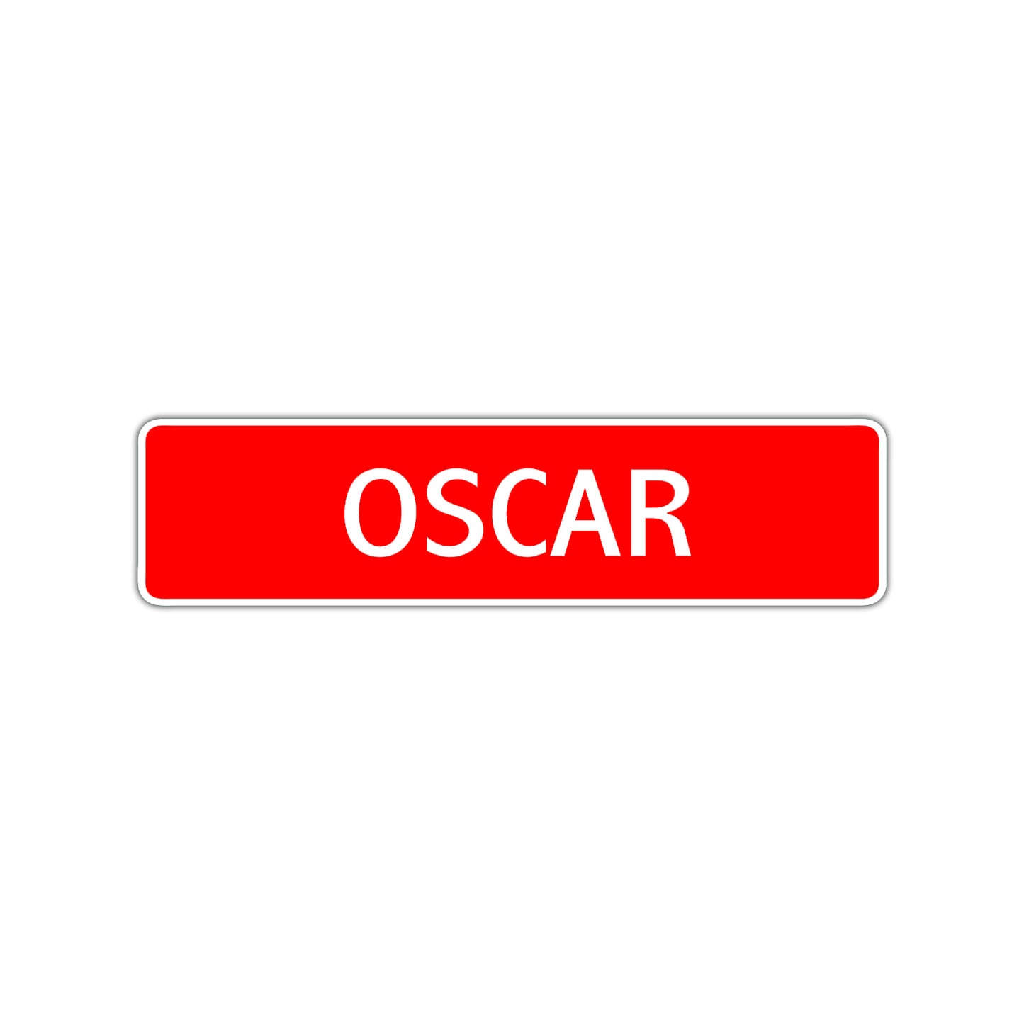 Oscar Street Sign Children Name Room Plate