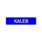 Kaleb Street Sign Children Name Room Plate