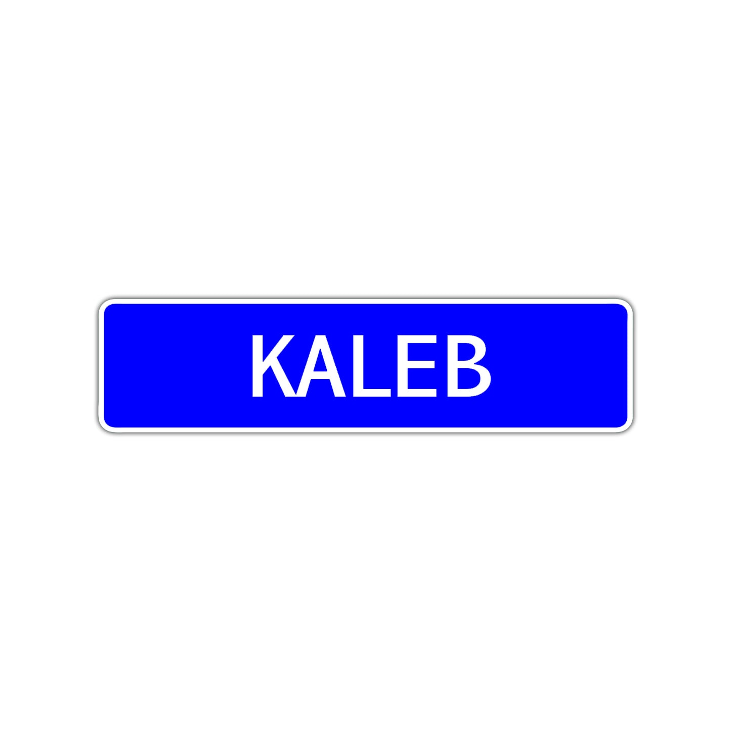 Kaleb Street Sign Children Name Room Plate
