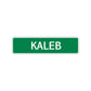 Kaleb Street Sign Children Name Room Plate