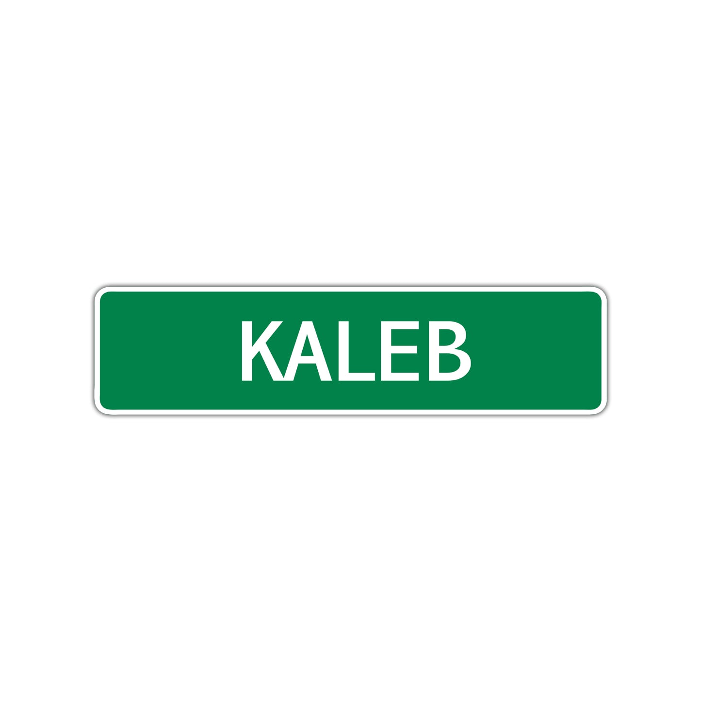 Kaleb Street Sign Children Name Room Plate