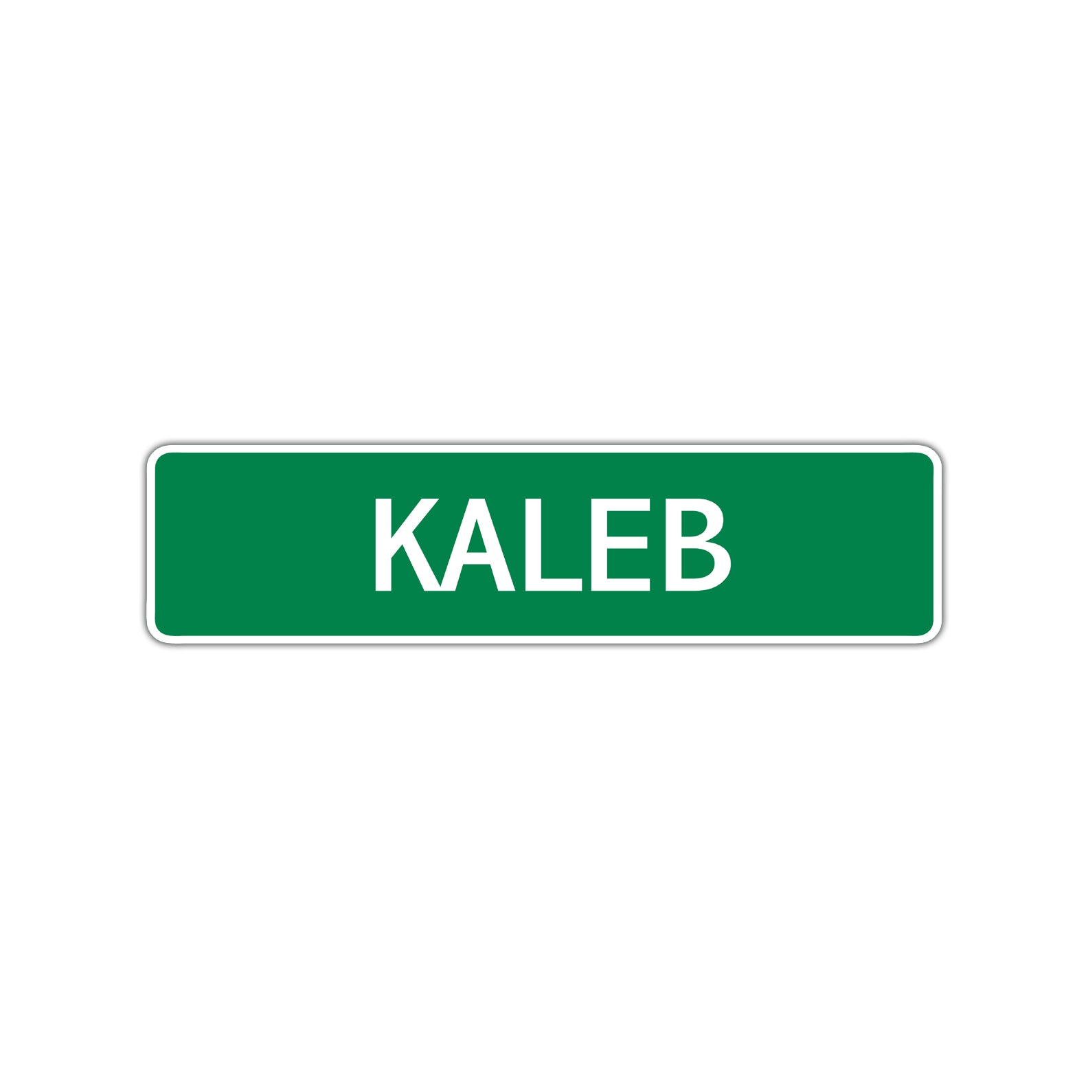 Kaleb Street Sign Children Name Room Plate