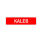 Kaleb Street Sign Children Name Room Plate