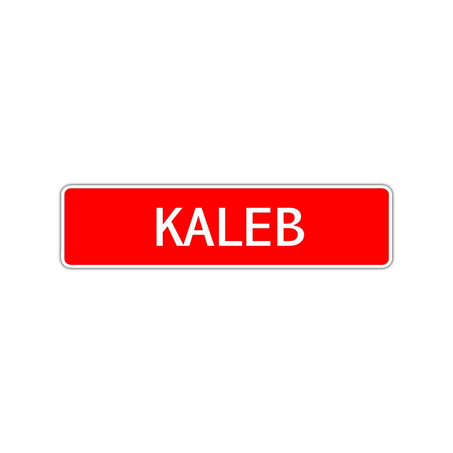 Kaleb Street Sign Children Name Room Plate