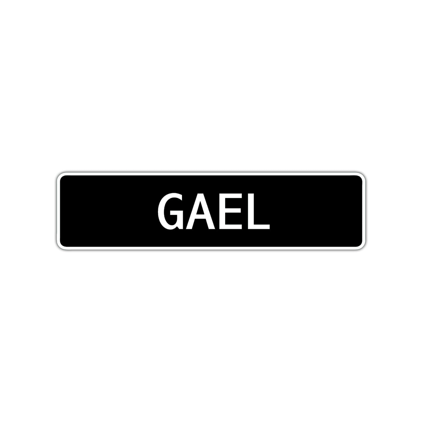 Gael Street Sign Children Name Room Plate