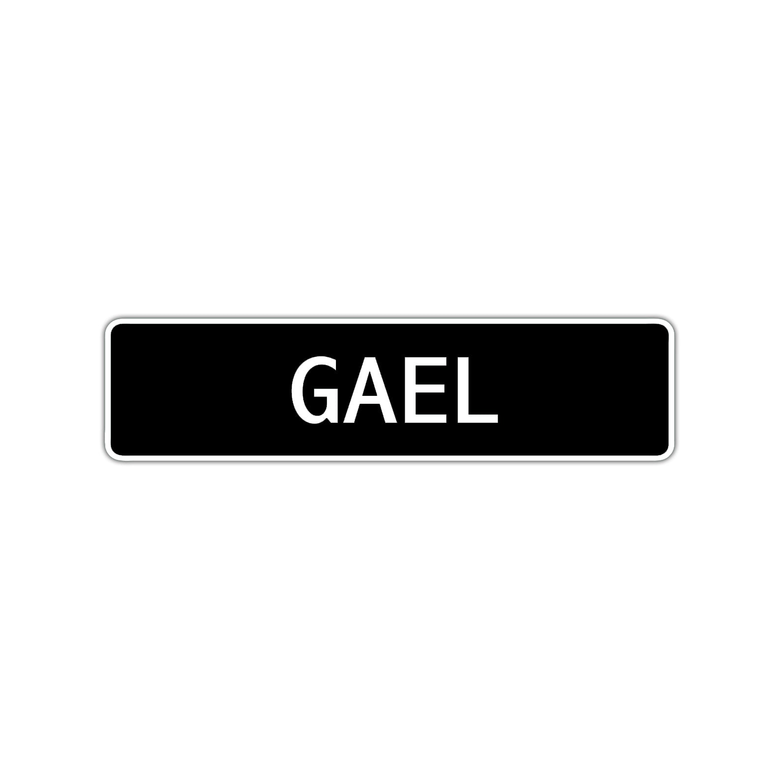 Gael Street Sign Children Name Room Plate