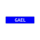 Gael Street Sign Children Name Room Plate