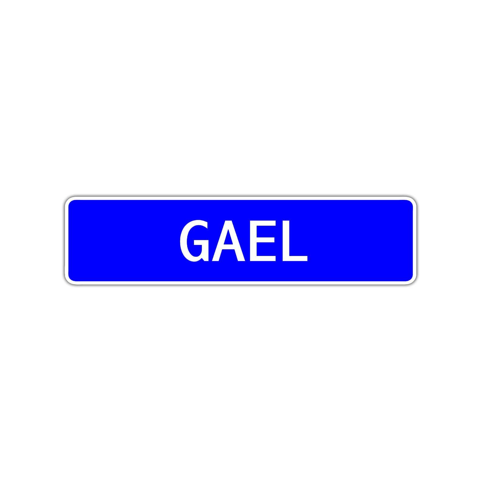 Gael Street Sign Children Name Room Plate