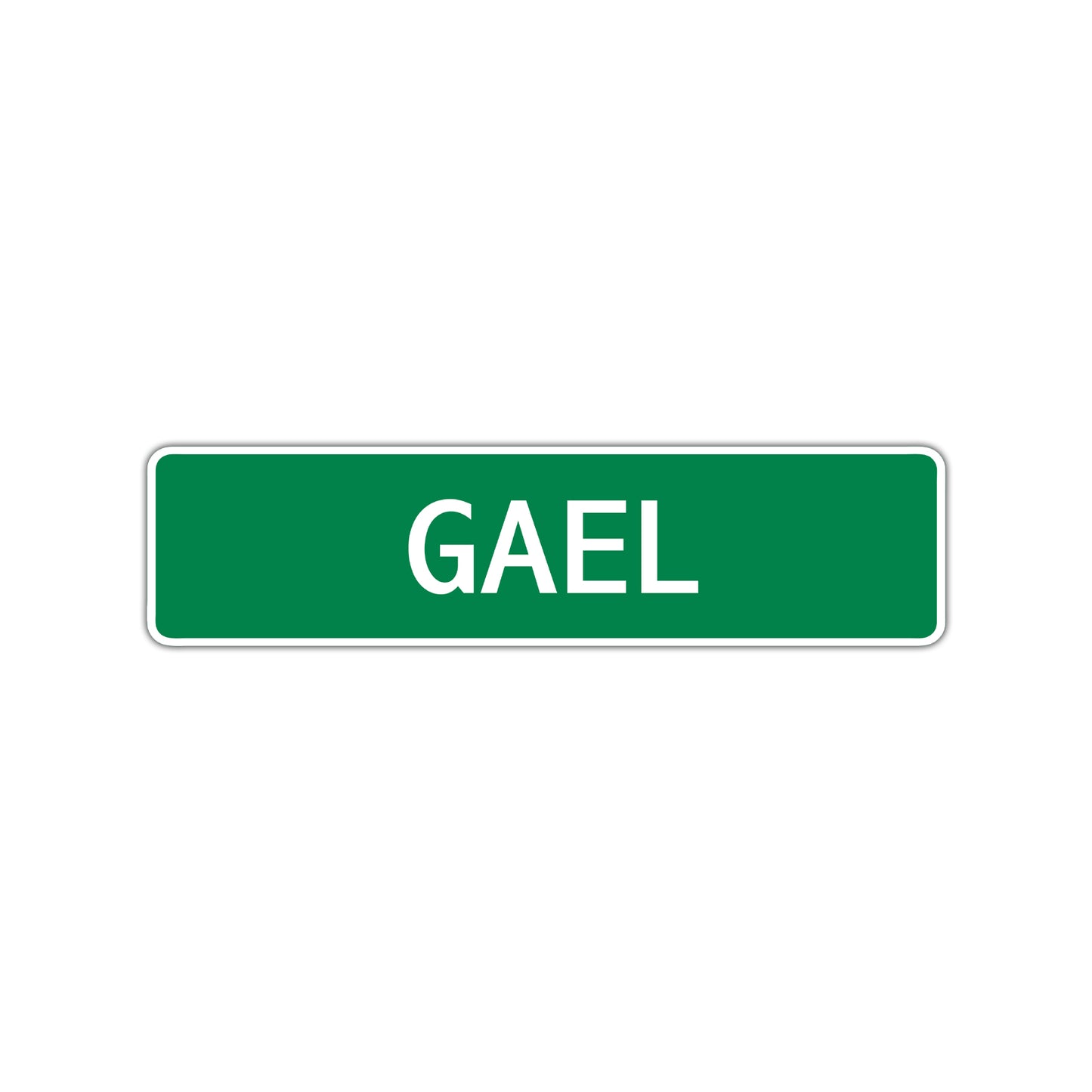 Gael Street Sign Children Name Room Plate