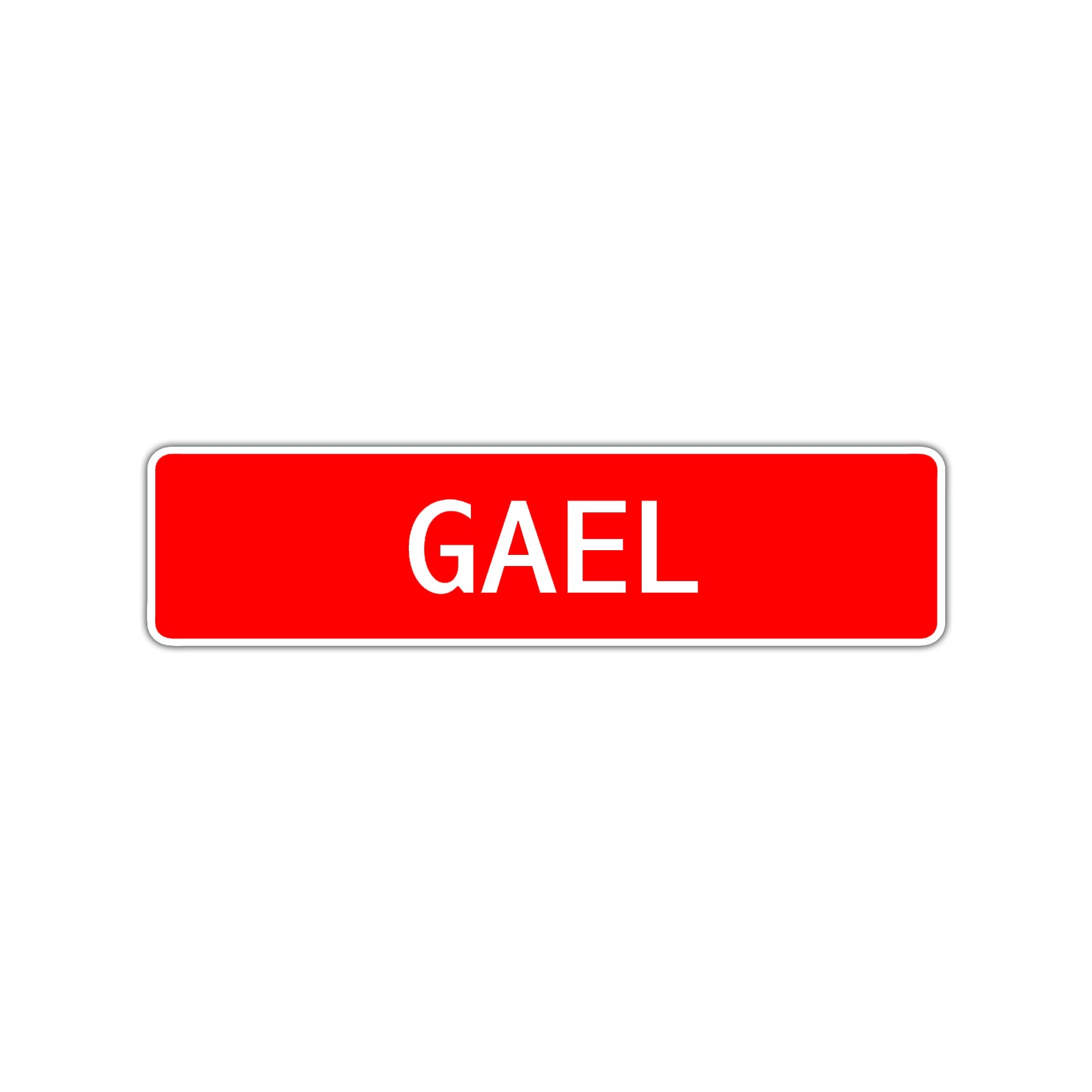 Gael Street Sign Children Name Room Plate