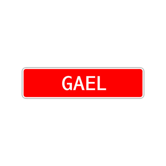 Gael Street Sign Children Name Room Plate