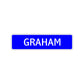 Graham Street Sign Children Name Room Plate