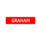 Graham Street Sign Children Name Room Plate