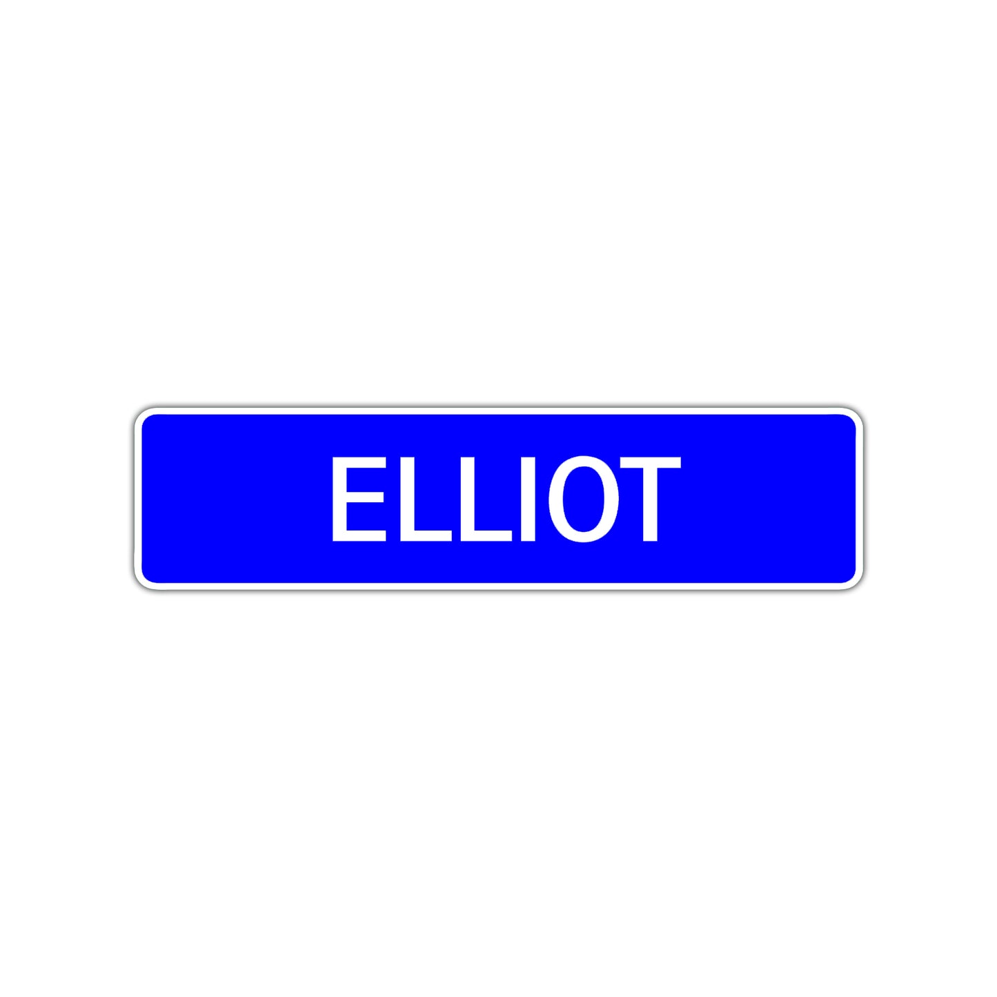 Elliot Street Sign Children Name Room Plate