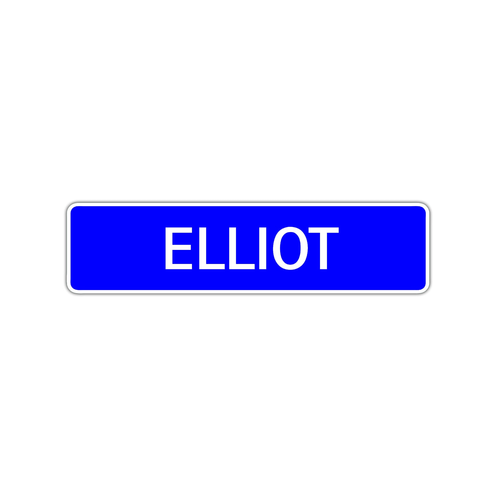 Elliot Street Sign Children Name Room Plate