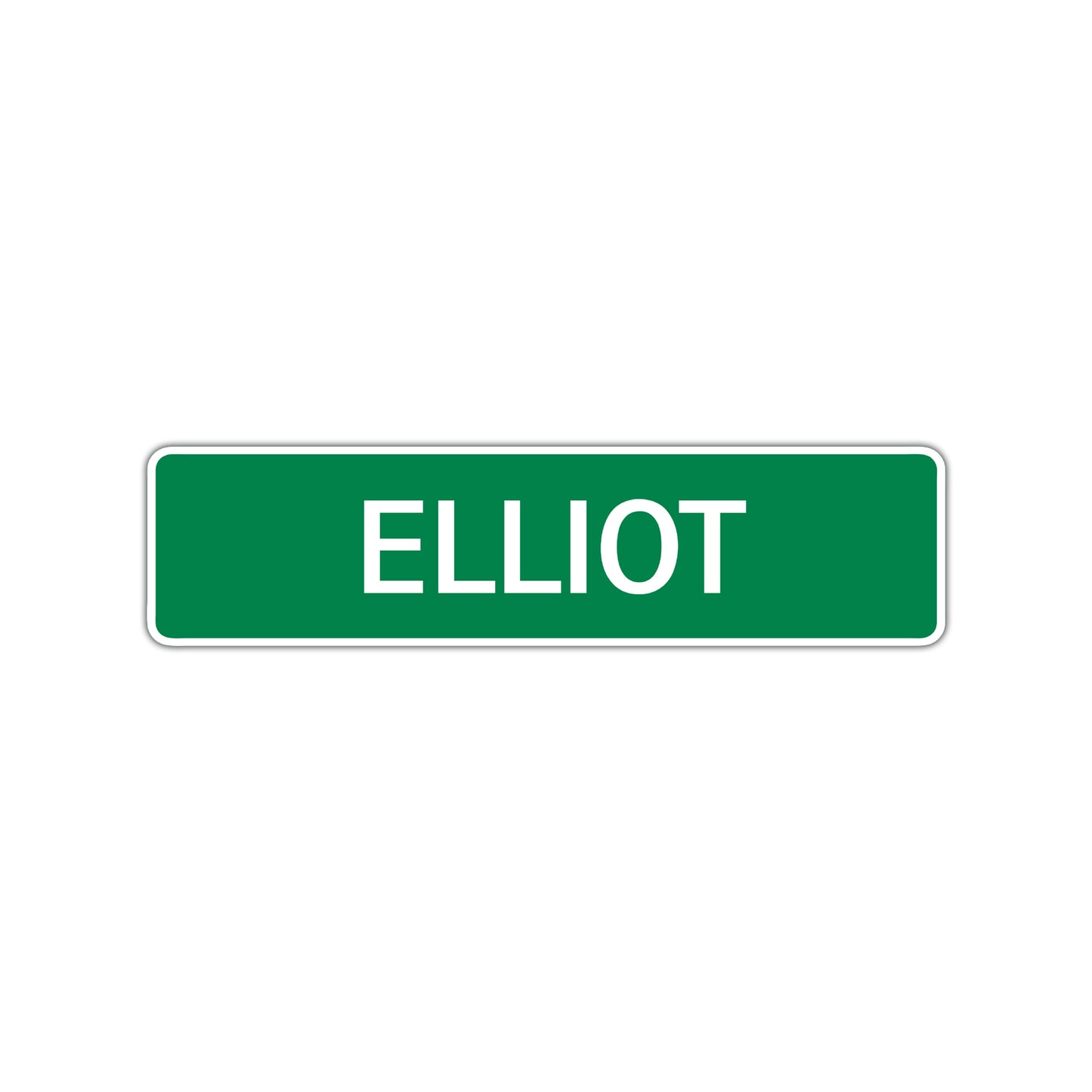 Elliot Street Sign Children Name Room Plate