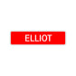 Elliot Street Sign Children Name Room Plate