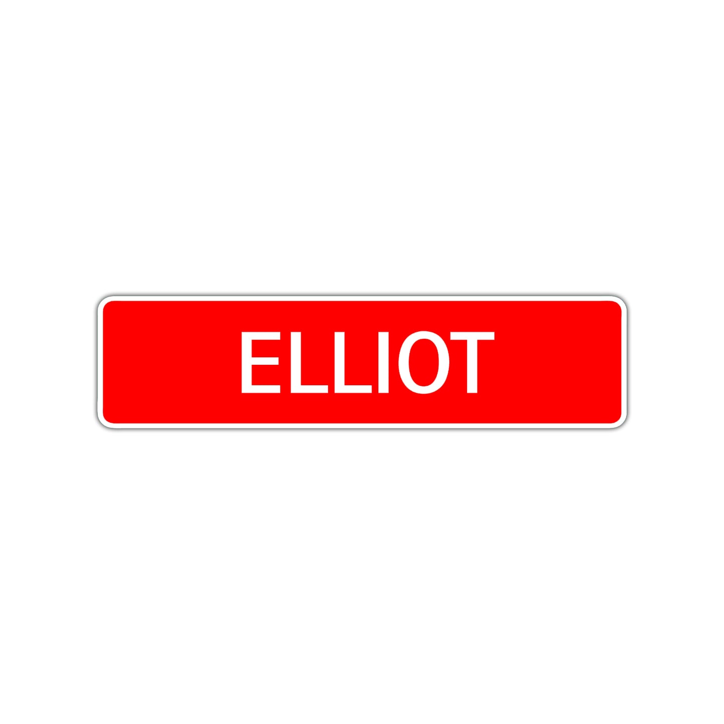 Elliot Street Sign Children Name Room Plate