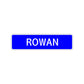 Rowan Street Sign Children Name Room Plate
