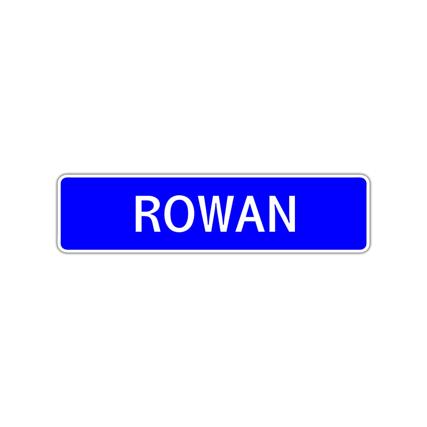 Rowan Street Sign Children Name Room Plate