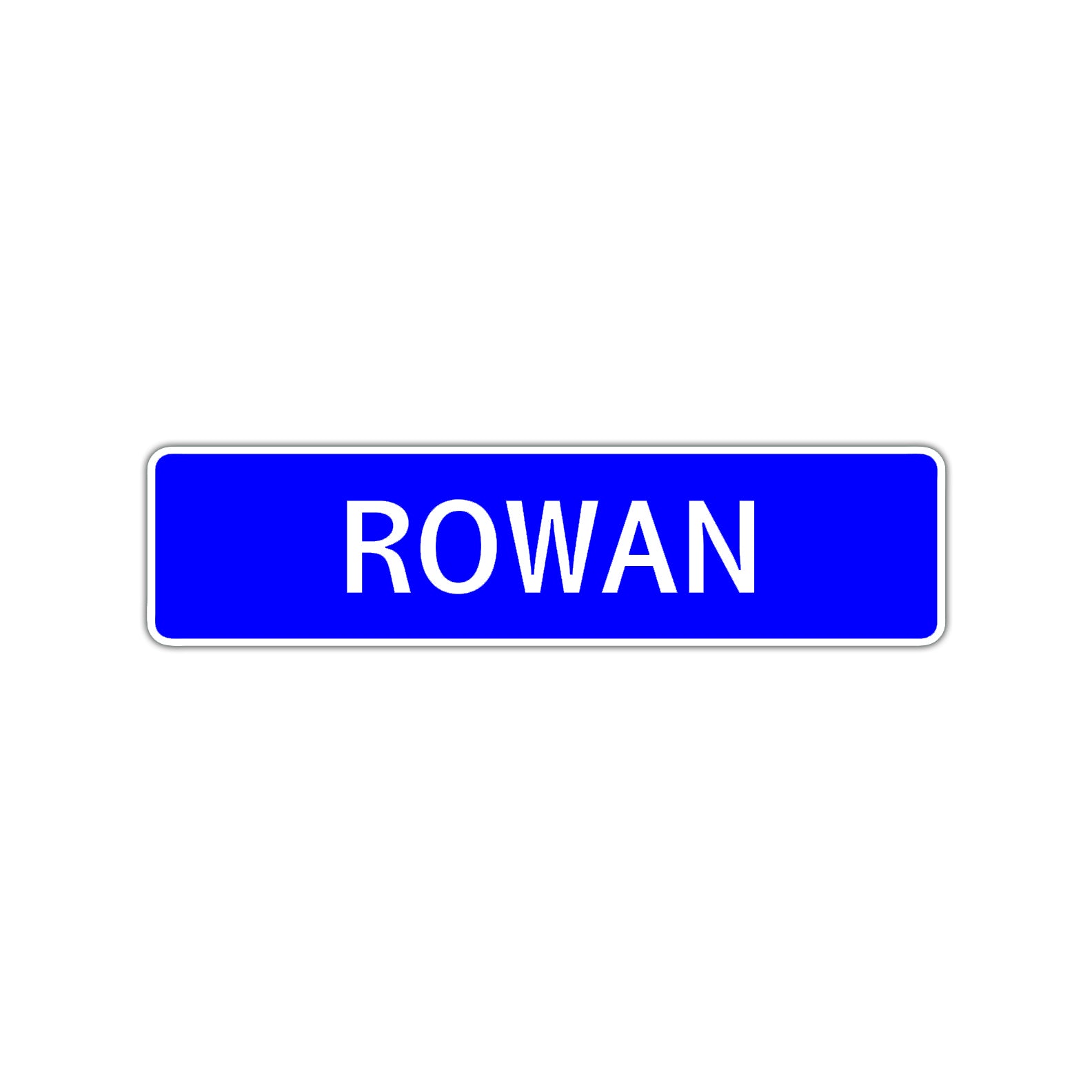 Rowan Street Sign Children Name Room Plate