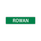 Rowan Street Sign Children Name Room Plate