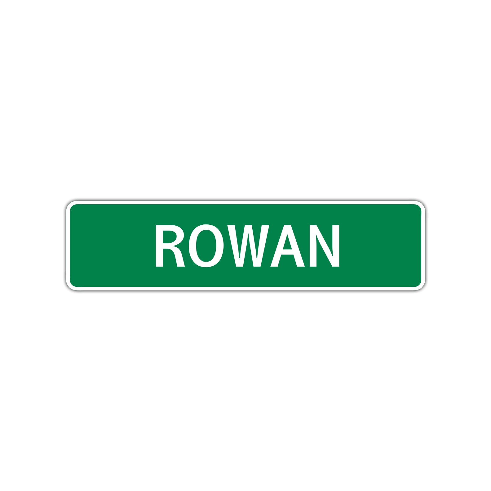 Rowan Street Sign Children Name Room Plate