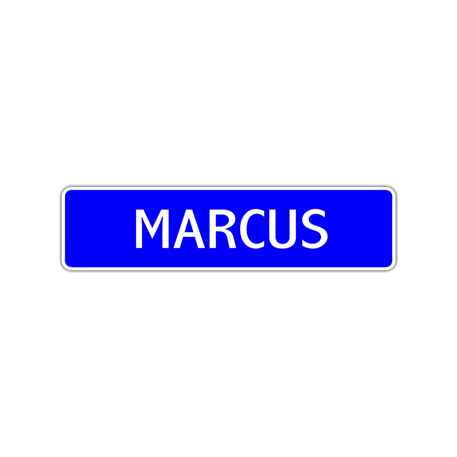 Marcus Street Sign Children Name Room Plate
