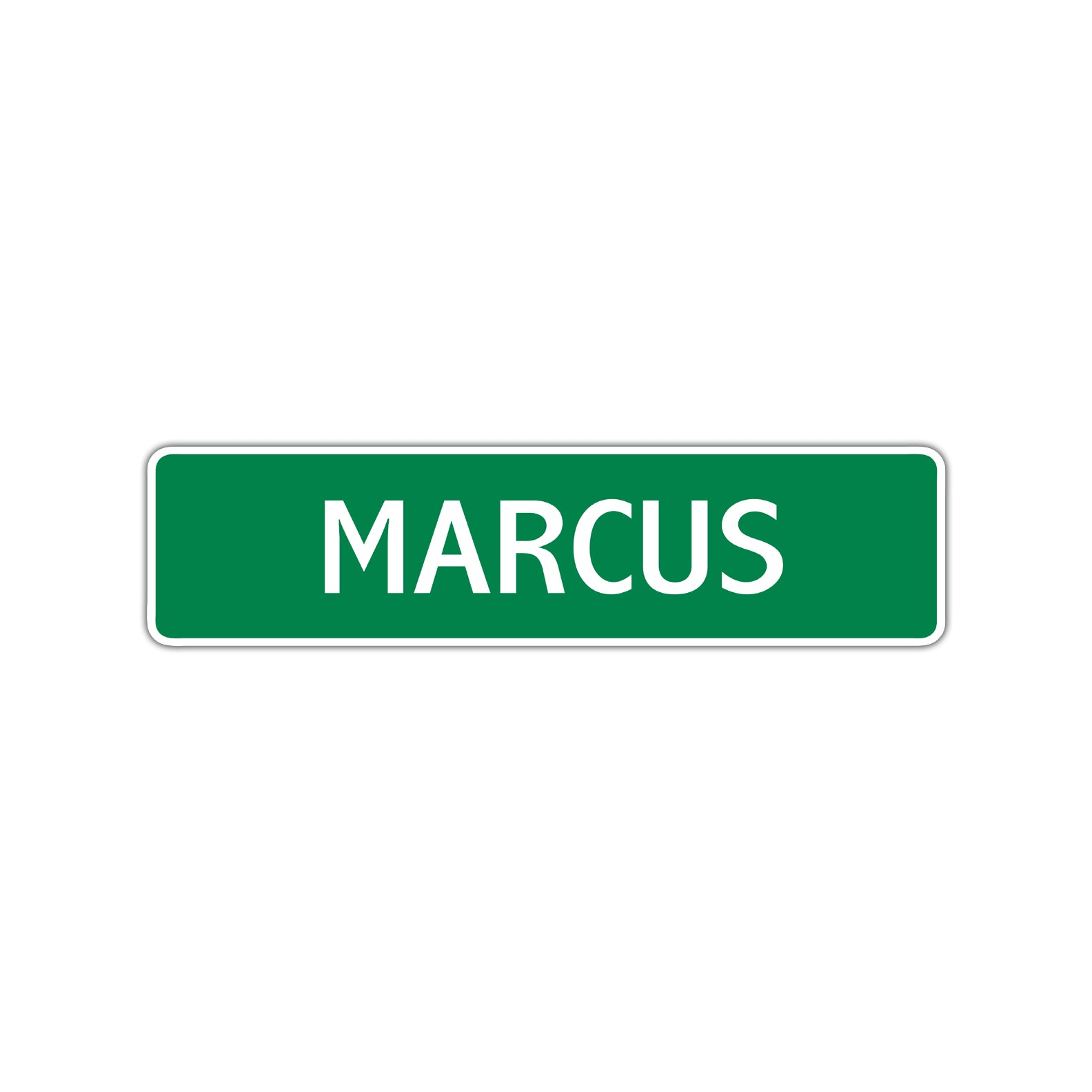 Marcus Street Sign Children Name Room Plate