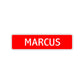 Marcus Street Sign Children Name Room Plate