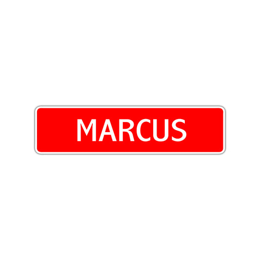 Marcus Street Sign Children Name Room Plate