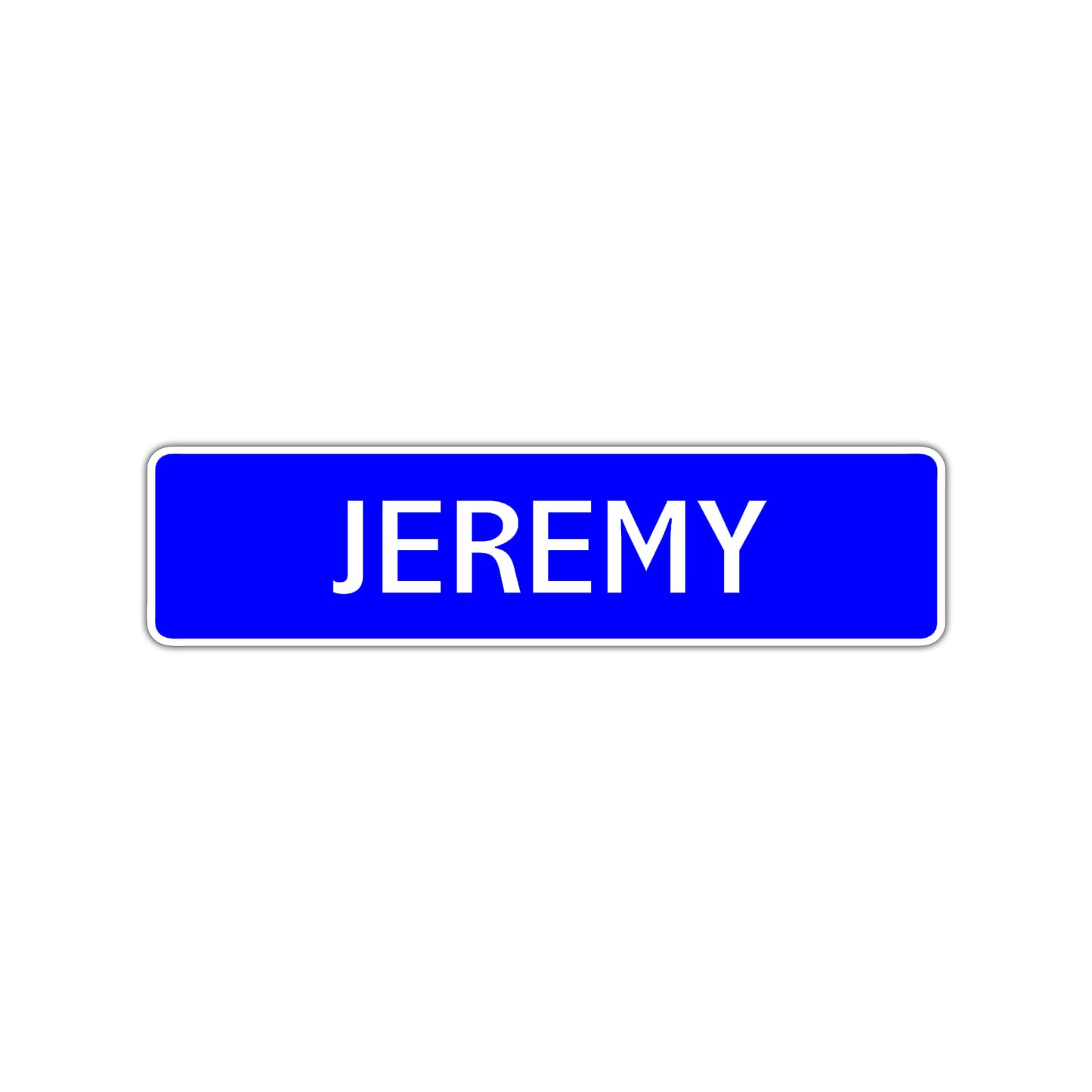 Jeremy Street Sign Children Name Room Plate