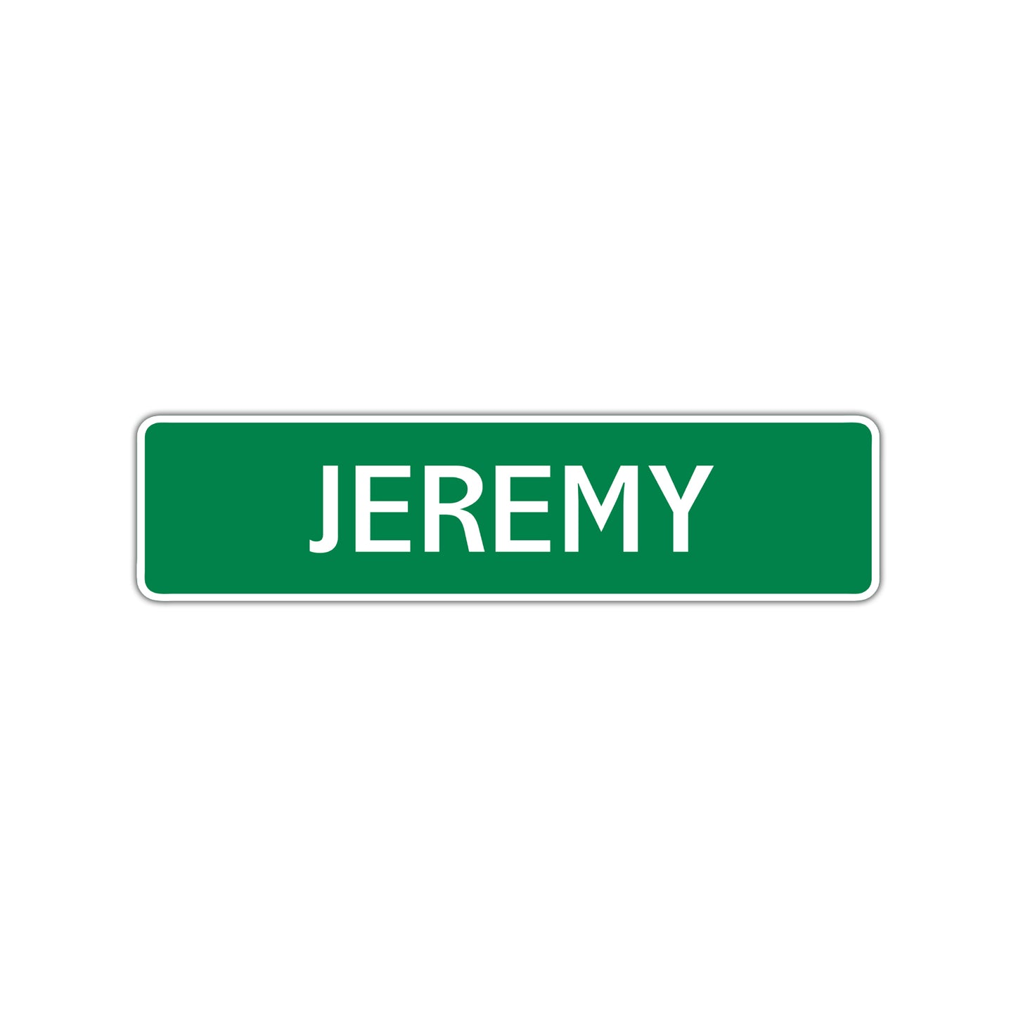 Jeremy Street Sign Children Name Room Plate