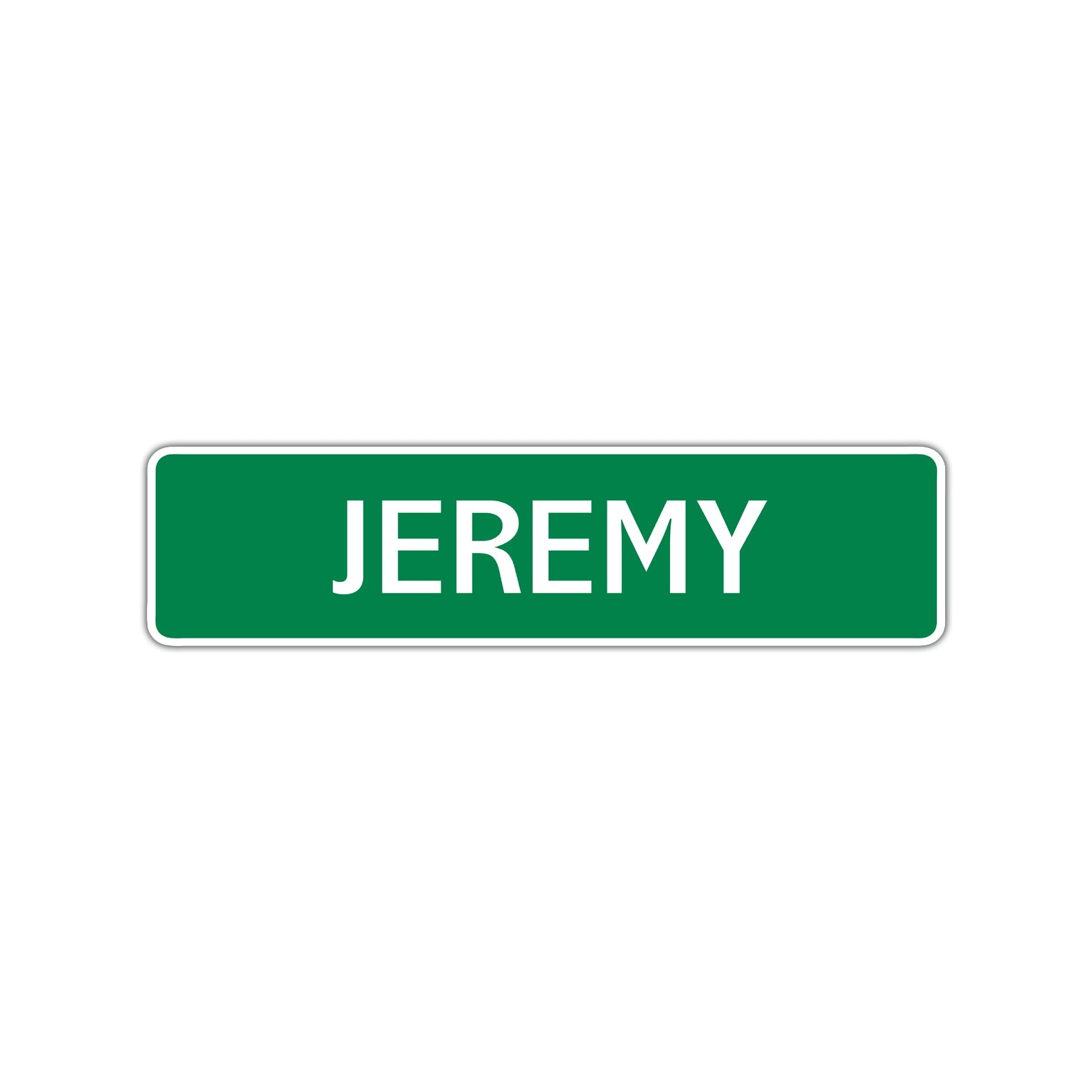 Jeremy Street Sign Children Name Room Plate