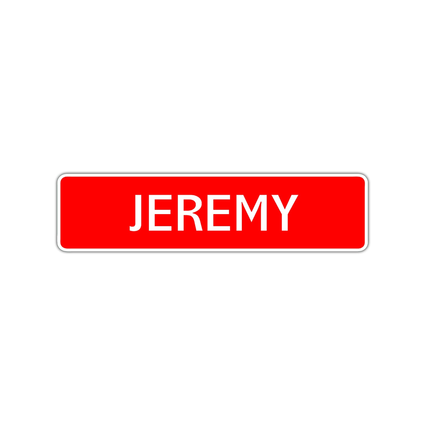 Jeremy Street Sign Children Name Room Plate