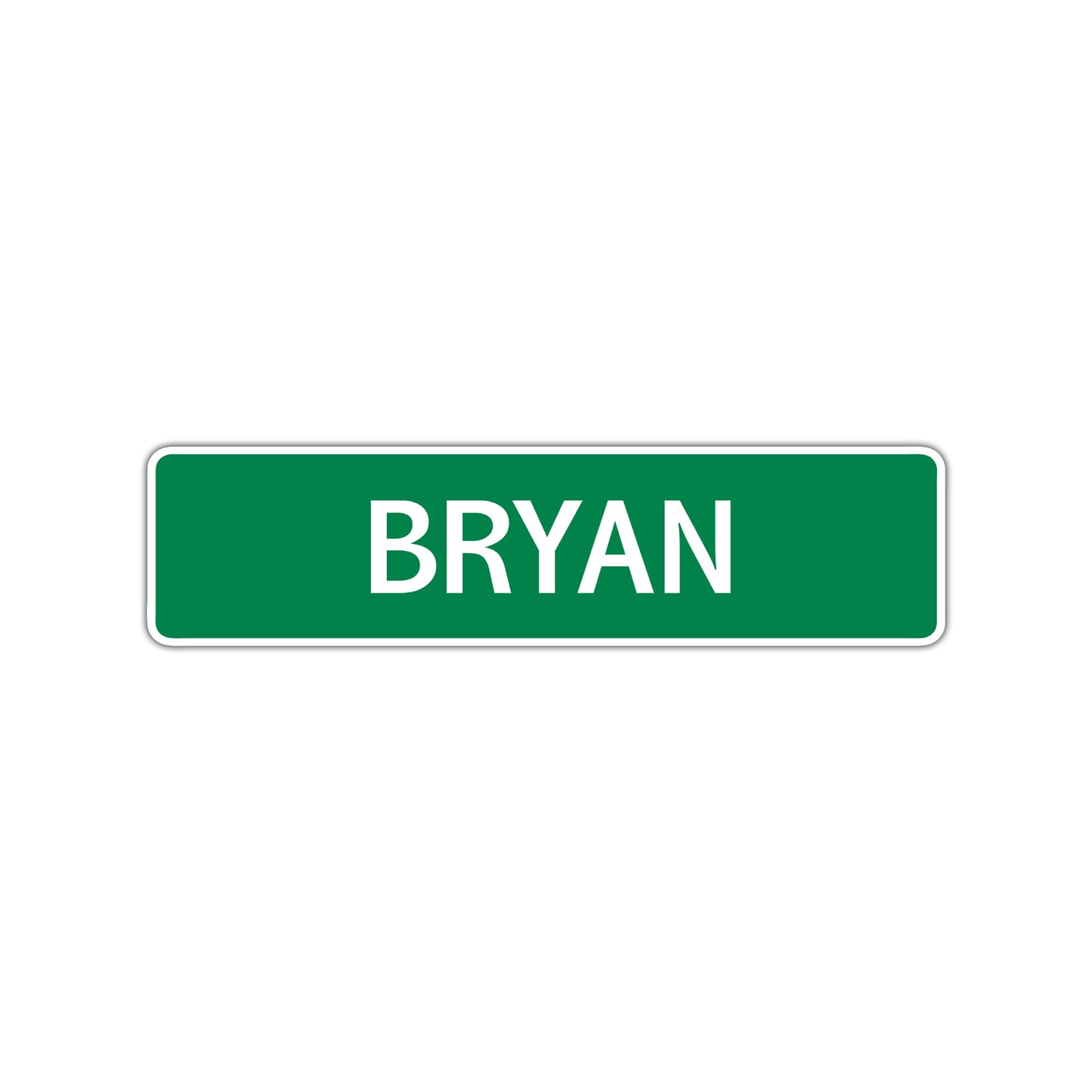 Bryan Street Sign Children Name Room Plate