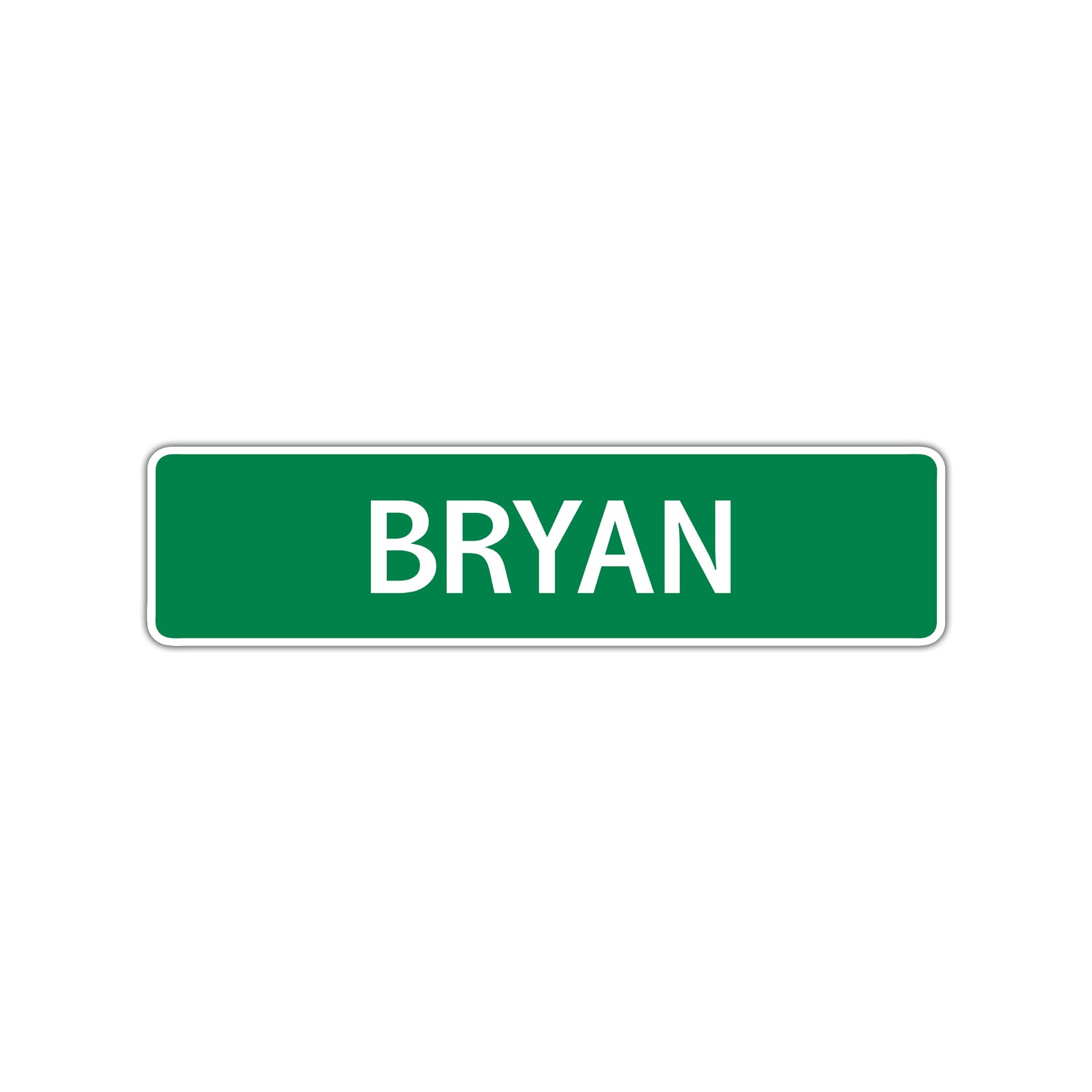 Bryan Street Sign Children Name Room Plate