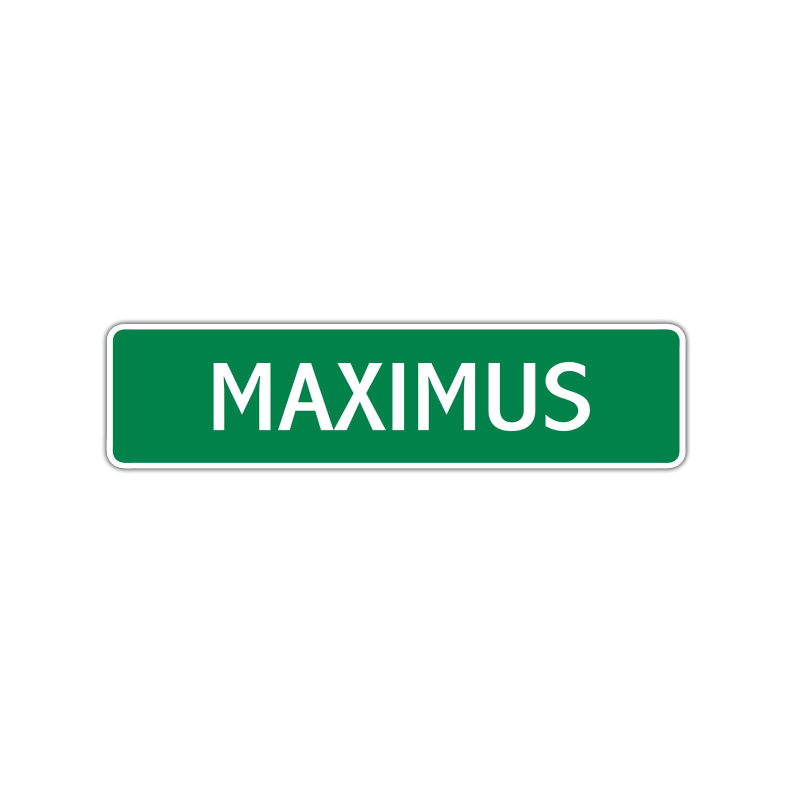 Maximus Street Sign Children Name Room Plate