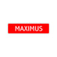 Maximus Street Sign Children Name Room Plate