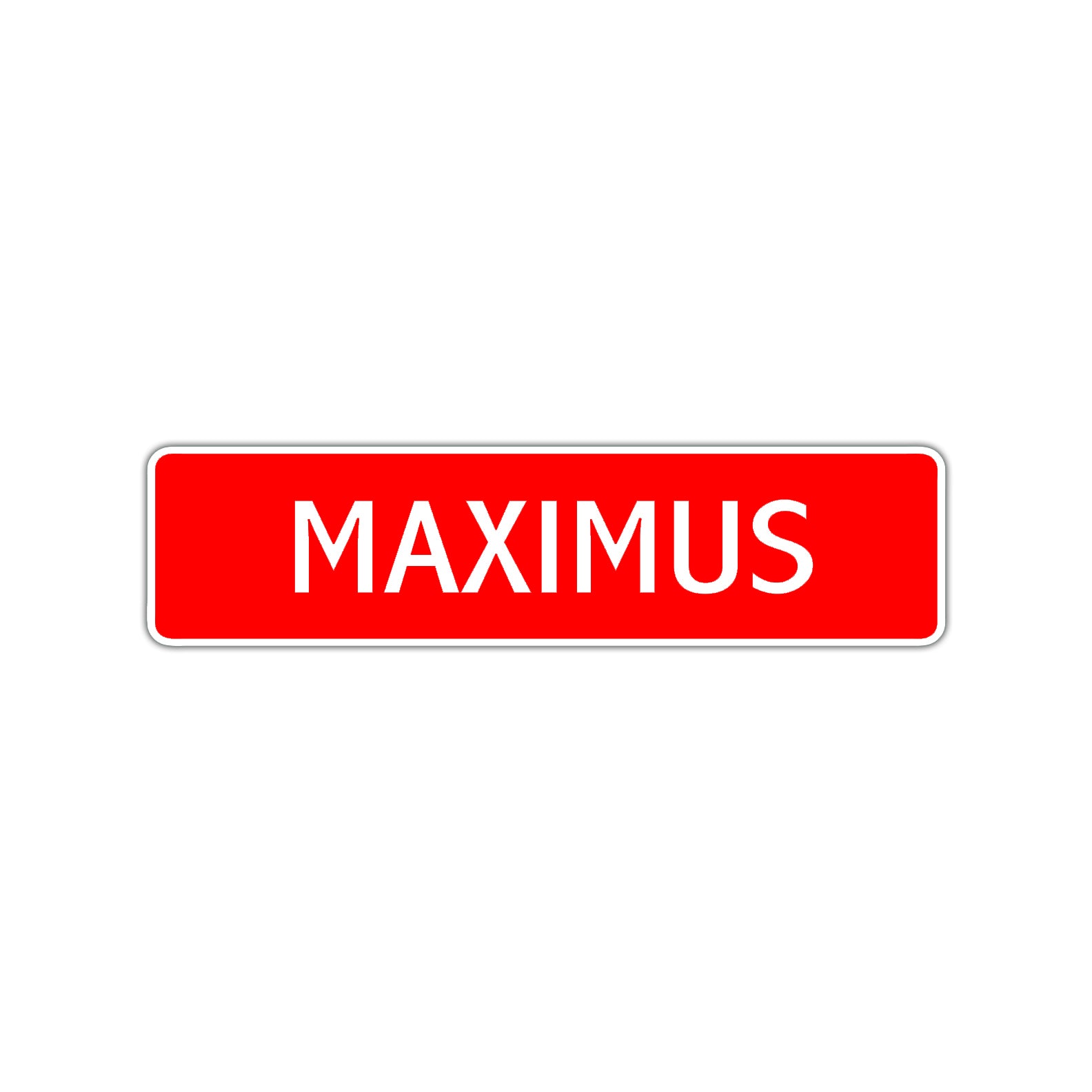 Maximus Street Sign Children Name Room Plate