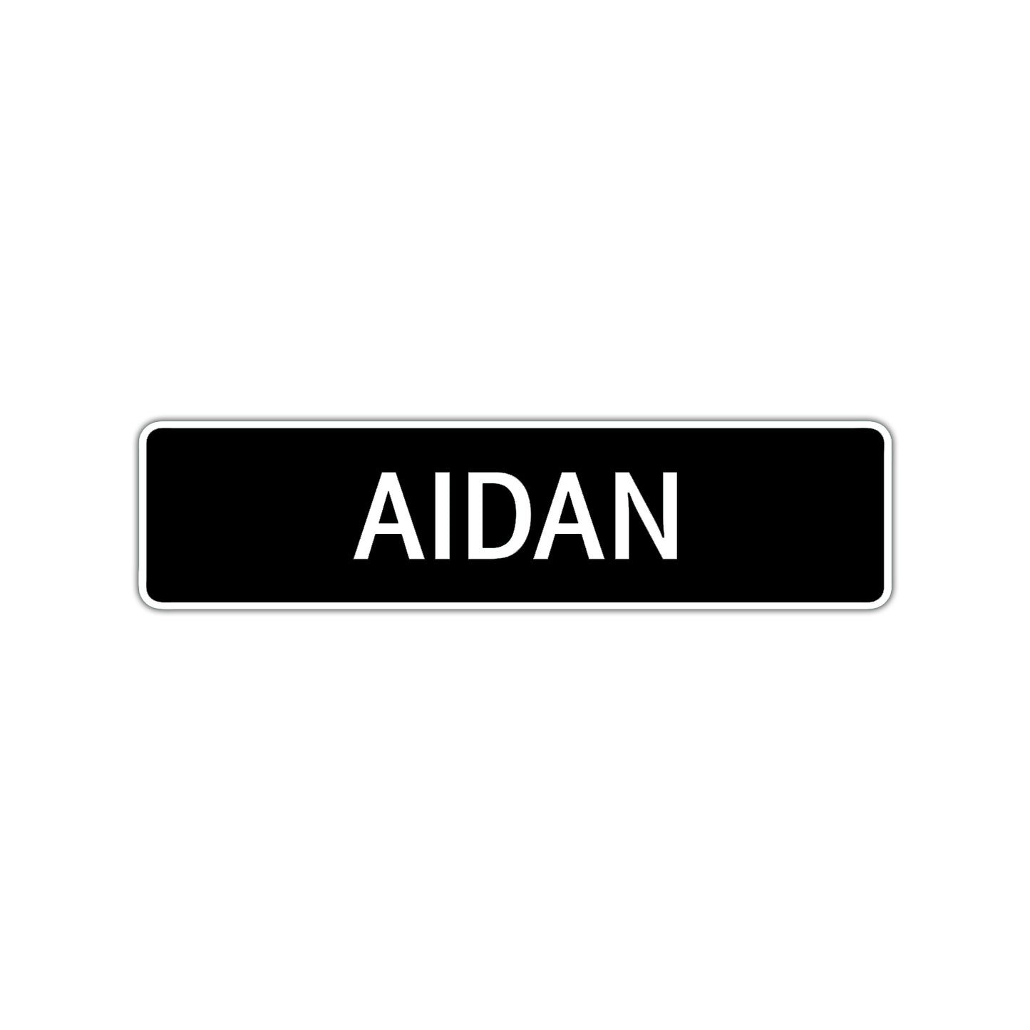 Aidan Street Sign Children Name Room Plate