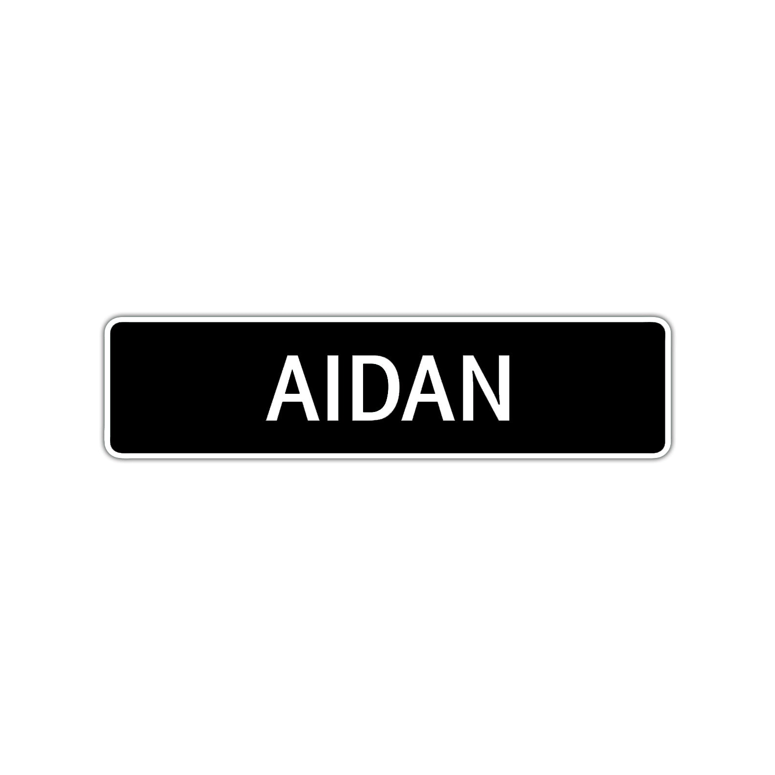 Aidan Street Sign Children Name Room Plate